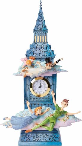 Enesco Disney Traditions by Jim Shore Peter Pan Time to Find Neverland Figurine Clock, 10.25 Inch, Multicolor in Saudi Arabia