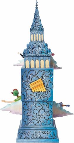 Enesco Disney Traditions by Jim Shore Peter Pan Time to Find Neverland Figurine Clock, 10.25 Inch, Multicolor in Saudi Arabia