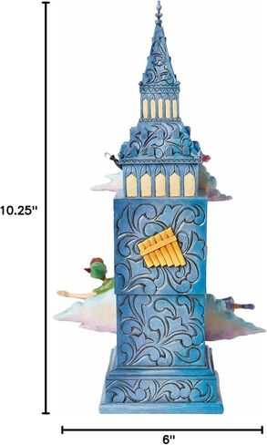 Enesco Disney Traditions by Jim Shore Peter Pan Time to Find Neverland Figurine Clock, 10.25 Inch, Multicolor in Saudi Arabia