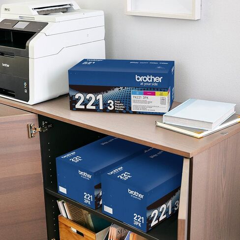 Brother Genuine High Yield Toner Cartridge, TN225M, Replacement Magenta Toner, Page Yield Up To 2,200 Pages, Amazon Dash Replenishment Cartridge, TN225 in Saudi Arabia