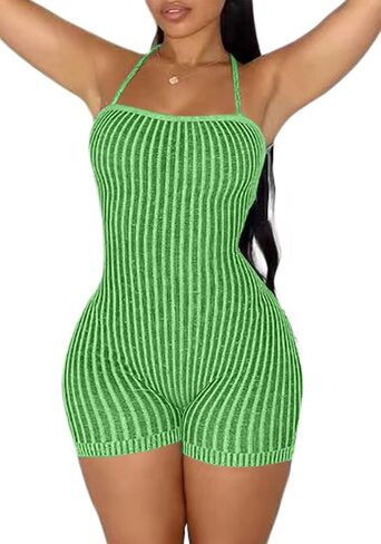 ecirod womens tie ظهر قطعة واحدة قصيرة شريط متماسكة الحللا الصيفية الدانتيل لأعلى عديمة bodycon romper romper in Kuwait
