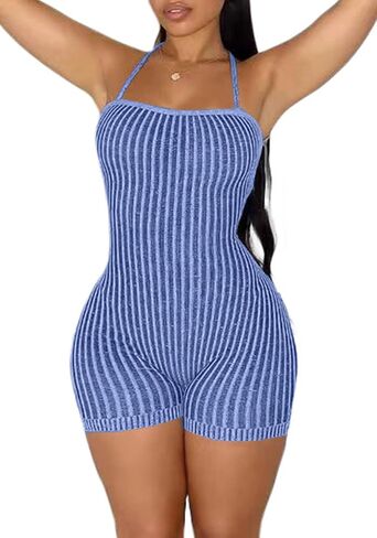 ecirod womens tie ظهر قطعة واحدة قصيرة شريط متماسكة الحللا الصيفية الدانتيل لأعلى عديمة bodycon romper romper in Kuwait