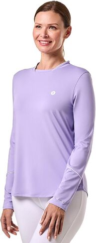 Coolibar UPF 50+ Women's Match Point Long Sleeve Tee - Sun Protective in Saudi Arabia