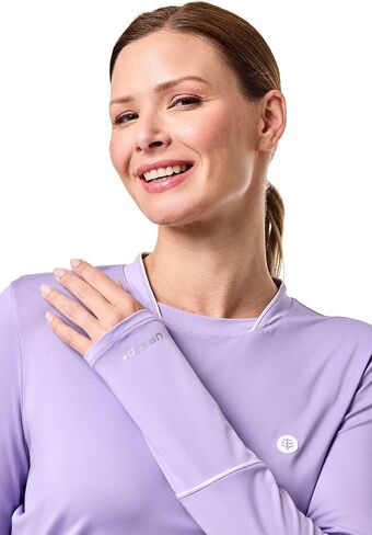 Coolibar UPF 50+ Women's Match Point Long Sleeve Tee - Sun Protective in Saudi Arabia
