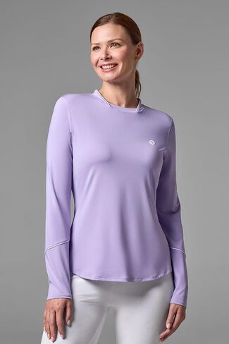 Coolibar UPF 50+ Women's Match Point Long Sleeve Tee - Sun Protective in Saudi Arabia