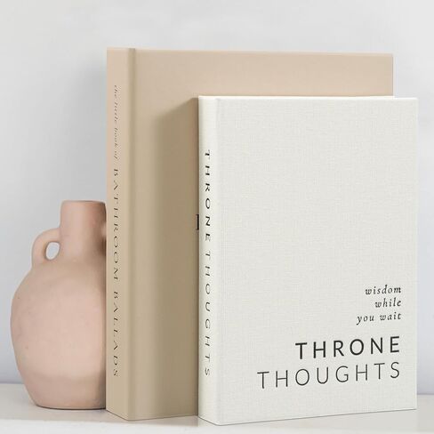 كتب ديكور الحمام الجميلة Kibaga - مجموعة من كتابين عصريين لرفك الحمام - ديكور مراحيض مضحكة وإكسسوارات لإضافة سحر وروح الدعابة إلى مساحتك in Kuwait