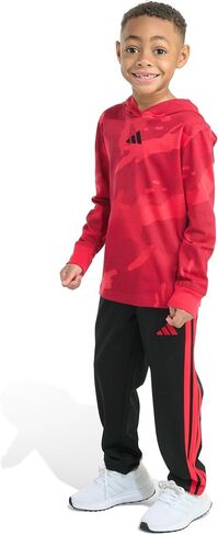 adidas Boys 2-piece Long Sleeve Hooded Halftone Camo Printed Cotton Tee & Pant Set in Saudi Arabia