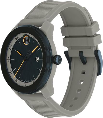 Movado Bold TR90 Ultra Modern Watch for Men and Women - Swiss Quartz 3H Movement, Leather Strap - Water Resistant 3ATM/30 Meters - Sporty Style Wristwatch for Everyone - 42mm in Kuwait