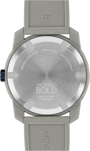 Movado Bold TR90 Ultra Modern Watch for Men and Women - Swiss Quartz 3H Movement, Leather Strap - Water Resistant 3ATM/30 Meters - Sporty Style Wristwatch for Everyone - 42mm in Kuwait
