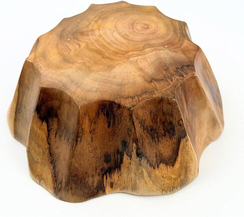ANDALUCA Live Edge Decorative Teak Wood Bowl (Large) in Kuwait