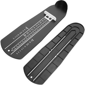 1 PCS Foot Measuring Device, Portable Precision Shoe Size Chart Conversion Tool, ABS Plastic Clear Markings US Standard Shoe Size Chart, Standard Foot Measurement Device for All Sizes(Black) in Kuwait