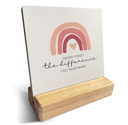 بلد في حقل من الورود، وهي عبارة عن لوحة خشبية على شكل زهرة برية، ديكور مكتبي، ديكور مكتبي تحفيزي ريفي على شكل زهور للمنزل، مقاس 10.16 × 10.16 سم in Kuwait