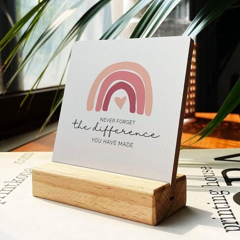 بلد في حقل من الورود، وهي عبارة عن لوحة خشبية على شكل زهرة برية، ديكور مكتبي، ديكور مكتبي تحفيزي ريفي على شكل زهور للمنزل، مقاس 10.16 × 10.16 سم in Kuwait