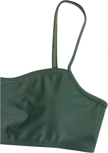Milumia Girl's 3 Set Bikini Set Swimsuit with Drawstring Beach Swim Skirt Swimwear in Saudi Arabia