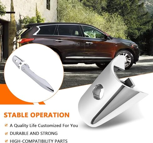KIMISS Exterior Door Handle Key Hole Trim, 80646‑1BA0A Chrome Left Driver Side Door Handle Cover Cap for QX60 QX70 QX80 EX35 FX35 FX50 QX50 QX56 in Saudi Arabia