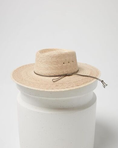 قبعة LSpace Wayne للنساء - حزام قبعة من الحبال ملفوف، حافة واسعة، تاج مسطح، وخفيفة الوزن in Kuwait