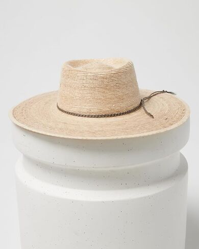 قبعة LSpace Wayne للنساء - حزام قبعة من الحبال ملفوف، حافة واسعة، تاج مسطح، وخفيفة الوزن in Kuwait