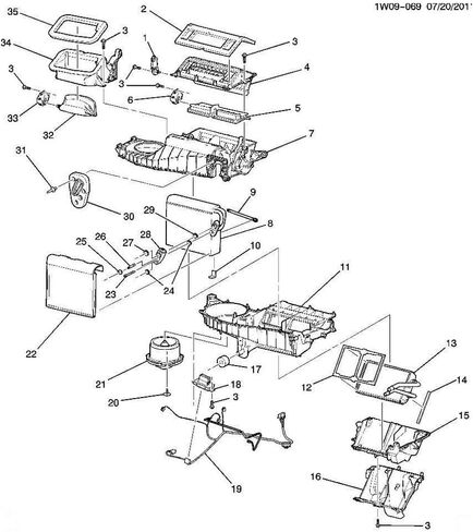 for Buick for Lacrosse 2005-2009,for Chevy for Impala 2004-2011 for Monte Carlo 2004-2007,for Pontiac for Grand Prix 2004-2008 HVAC Evaporator Core Front 89019127 in Kuwait