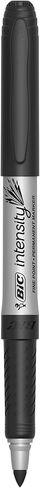 BIC Intensity Black Permanent Markers, Fine Point, 200-Count Pack of Black Markers With Non-Slip Grip for Comfort and Control in Saudi Arabia