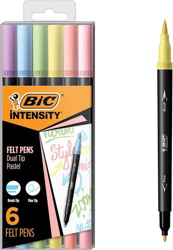 BIC Intensity Black Permanent Markers, Fine Point, 200-Count Pack of Black Markers With Non-Slip Grip for Comfort and Control in Saudi Arabia