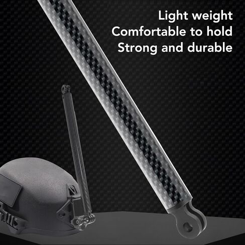 Action Camera Camera Extension Arm 257mm Carbon Carbon Carbon Confiber Menlement Pole Pole for X3 One Rs Black in Saudi Arabia