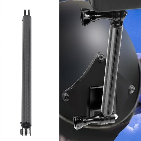Action Camera Camera Extension Arm 257mm Carbon Carbon Carbon Confiber Menlement Pole Pole for X3 One Rs Black in Saudi Arabia