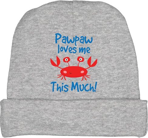 inktastic Pawpaw Loves Me Grandchild Crab Baby Beanie Hat in Saudi Arabia