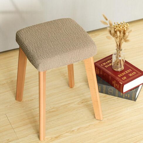 Poday 2 PCS Square Bar Bar Cover ، غطاء براز مربع مرون مرتفع ، غطاء مكافحة ، غطاء مقاوم للغبار ، غطاء البراز القابل للغسل 12-15 بوصة Lightgray in Kuwait
