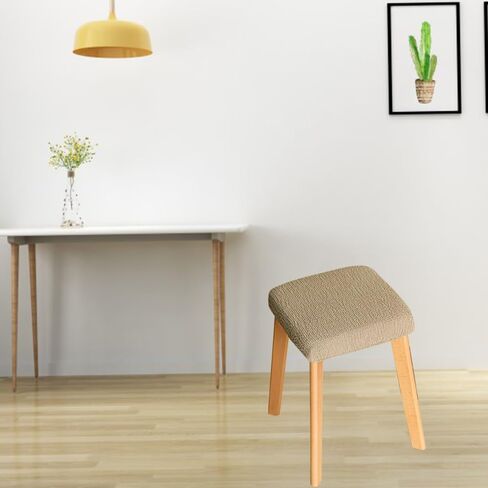 Poday 2 PCS Square Bar Bar Cover ، غطاء براز مربع مرون مرتفع ، غطاء مكافحة ، غطاء مقاوم للغبار ، غطاء البراز القابل للغسل 12-15 بوصة Lightgray in Kuwait