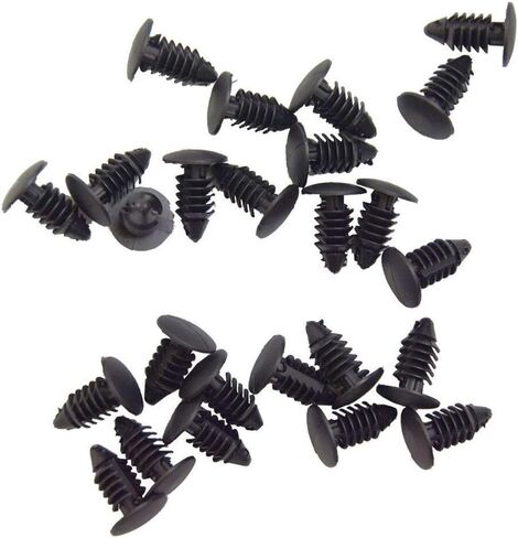 لمقاطع التجنيب الدبوس للسيارات الأسود 25pcs 8mm 11546659 in Saudi Arabia
