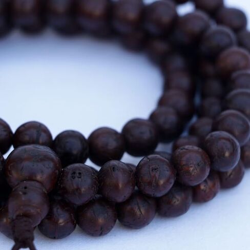 11 mm Antique Phoenix Eye Bodhi Seed Japa Mala Handmade in Nepal in Saudi Arabia