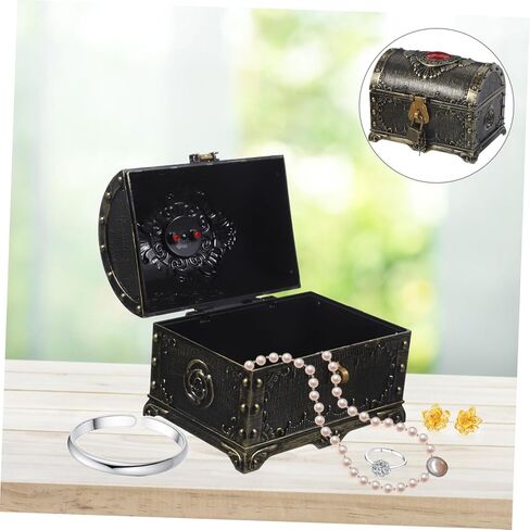 PRETYZOOM Decorative Keepsake Box Retro Jewelry Storage Chest for Trinkets Compact for Desktop Display and Giving for Birthdays and Anniversaries in Saudi Arabia