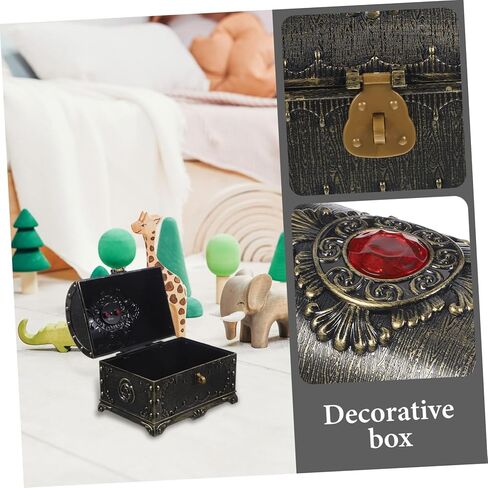 PRETYZOOM Decorative Keepsake Box Retro Jewelry Storage Chest for Trinkets Compact for Desktop Display and Giving for Birthdays and Anniversaries in Saudi Arabia