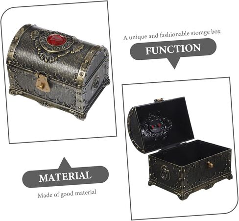 PRETYZOOM Decorative Keepsake Box Retro Jewelry Storage Chest for Trinkets Compact for Desktop Display and Giving for Birthdays and Anniversaries in Saudi Arabia