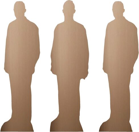 CS1194 PEDRO Pascal Three Pack Shelf Top Cardboard Clutouts 32 سم - مثالية لموضوع الفيلم ، والأحزاب ، وأعياد الميلاد وعشاق ، وأزخرفة الغرفة والأحداث in Saudi Arabia