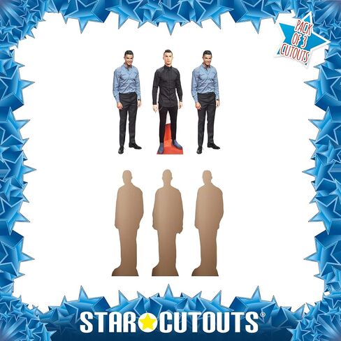 CS1194 PEDRO Pascal Three Pack Shelf Top Cardboard Clutouts 32 سم - مثالية لموضوع الفيلم ، والأحزاب ، وأعياد الميلاد وعشاق ، وأزخرفة الغرفة والأحداث in Saudi Arabia