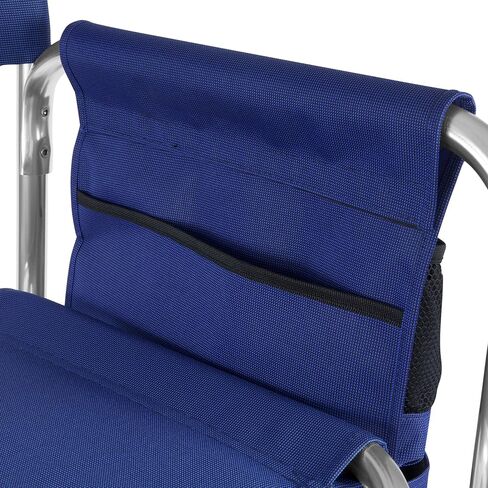 PICNIC TIME NCAA Wingate University Bulldogs Sports Chair with Side Table, Beach Chair, Camp Chair for Adults, (Navy Blue) in Saudi Arabia