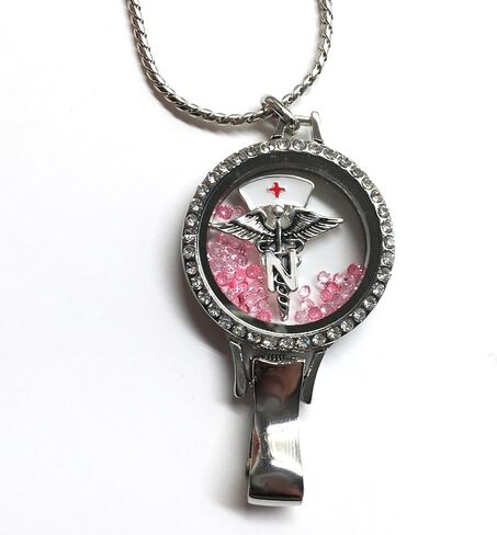 Wigspedia Floating Charm Locket Lanyard ! Gift for Registered Nurse, Teachers, Graduate, Anyone Who Wears Id or Casual Wear in Saudi Arabia