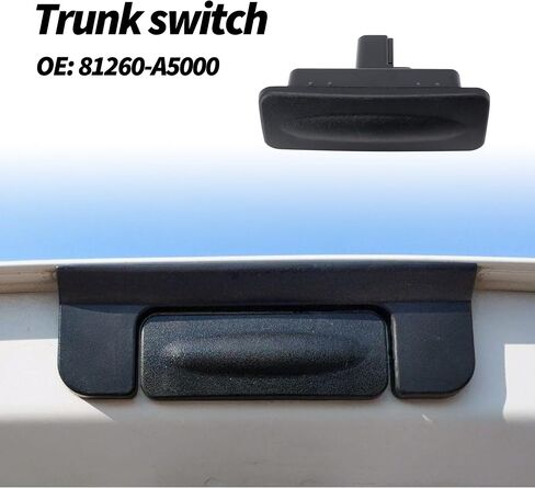 Hisport 81260-A5000 New Trunk Lid Lock Handle زر متوافق مع 2013-2017 Hyundai Elantra GT 1.8L ، 2014-2017 Hyundai Elantra GT 2.0L Hatchback ، 2007-2020 Hyundai i30 acplimation for 81260a5000 in Saudi Arabia