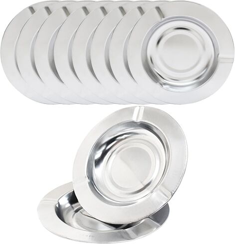 10 أجزاء من سجائر الفولاذ المقاوم للصدأ ، صينية رماد سجائر منفضة السجائر (مربعة) in Kuwait