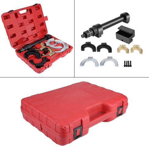 Shock Absorber Spring Compressor Kit Heavy Duty Strut Coil Spring Removal Installer Tool Set for Benz Saab Solid Steel Material Blow Molded Carry Case in Saudi Arabia