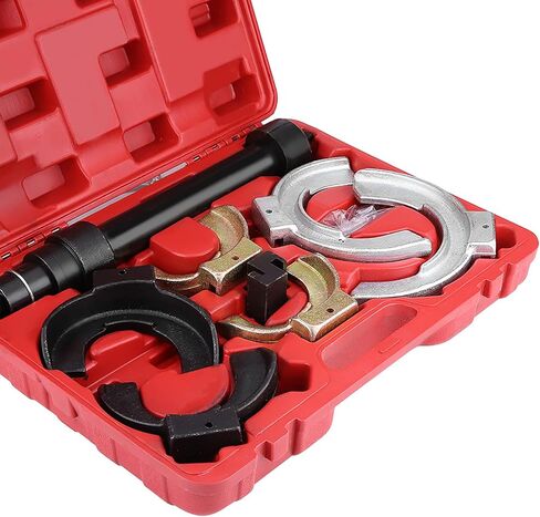 Shock Absorber Spring Compressor Kit Heavy Duty Strut Coil Spring Removal Installer Tool Set for Benz Saab Solid Steel Material Blow Molded Carry Case in Saudi Arabia