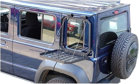 السيارة الخلفية النافذة الزجاجية الدروع الذروة إكسسوارات توافق مع سوزوكي Jimny 4 Door 2019 2020 2021 2022 2023 2024 UP (Black Right) in Saudi Arabia