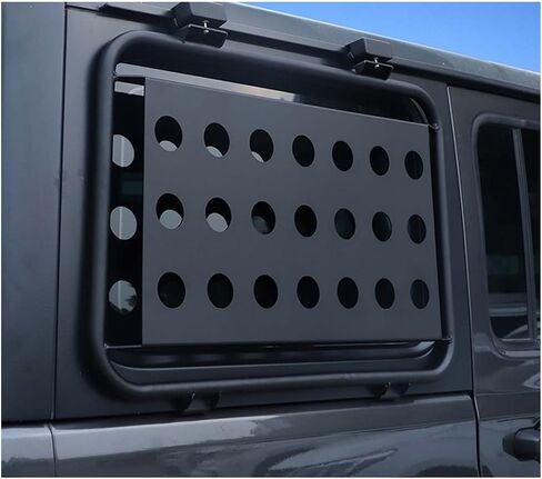 Aluminum Alloy Rear Door Window Glass Armor Protective Frames Decoration Cover Compatible For Jeep Wrangler JL 2018 Up Exterior Accessories in Saudi Arabia