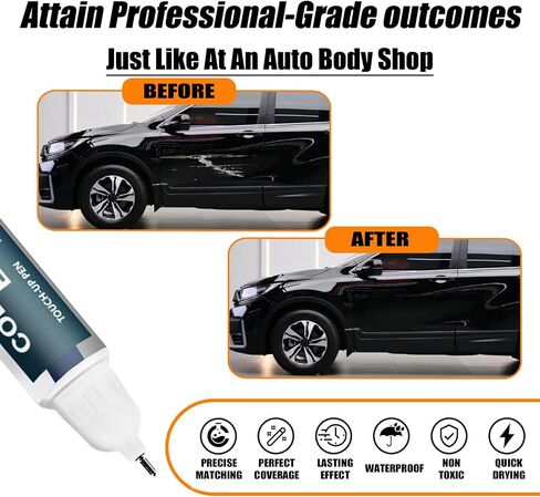 Crystal Black Pearl (NH-731P) لمسة للطلاء متوافق مع هوندا ، و Car Paint Pen Scratch Repain in Saudi Arabia