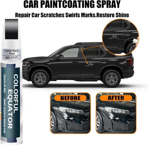 Crystal Black Pearl (NH-731P) لمسة للطلاء متوافق مع هوندا ، و Car Paint Pen Scratch Repain in Saudi Arabia