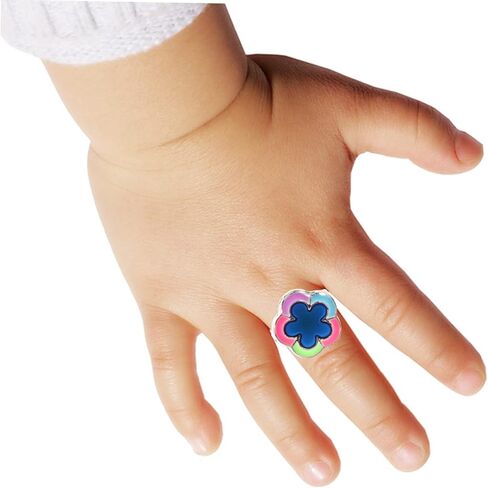 BESPORTBLE Adjustable Mood Changing Flower Ring for Girls Unique Night Glow Adjustable Ring for Birthday Parties and Special Occasions in Saudi Arabia