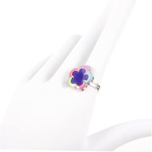 BESPORTBLE Adjustable Mood Changing Flower Ring for Girls Unique Night Glow Adjustable Ring for Birthday Parties and Special Occasions in Saudi Arabia