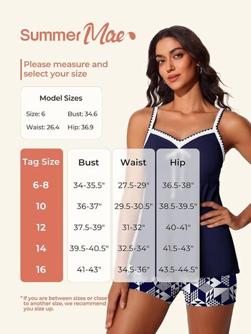 Summer Mae Two Piece Tankini Swimsuit Women Shell Stitched Bathing Suit with Pocket Shorts Tummy Control 2025 Swimwear in Kuwait