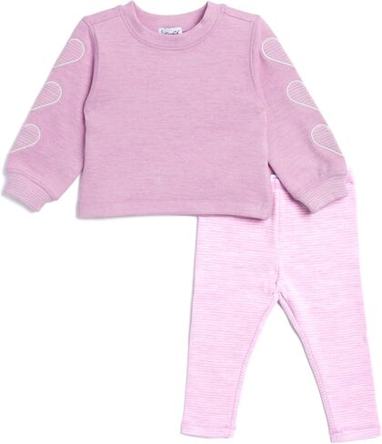 Splendid Baby Girls Cloudline Hearts Long-sleeve Top and Pant Set in Saudi Arabia